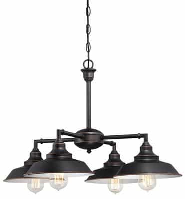 Westinghouse Iron Hill Four-Light Indoor Convertible Chandelier