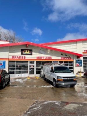 Sam’s Mufflers & Brakes Service Center LED T8bulbs and Fixtures Lighting upgrade!