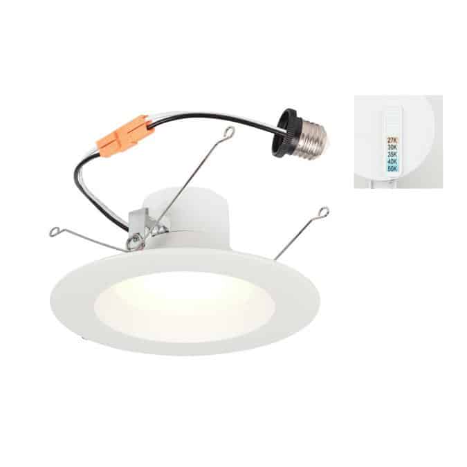 Westinghouse 14 Watt (100-Watt Equivalent) 5-6-Inch Dimmable Recessed LED Downlight with Color Temperature Selection